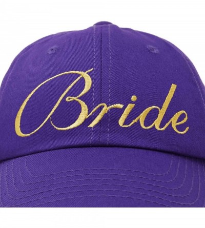 Baseball Caps Bachelorette Party Bride Hats Tribe Squad Baseball Cotton Caps - Purple - C3180CG4LQL $11.91