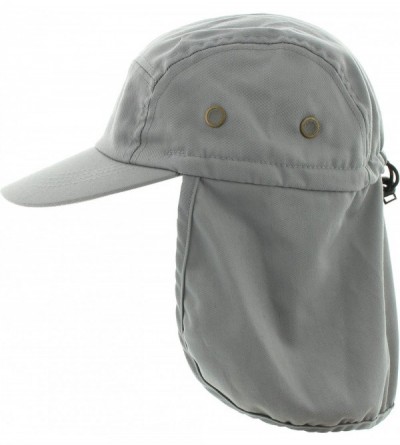 Sun Hats Flap Hat (03)-Khaki W15S46D - Grey - C012I3I9YUJ $8.97