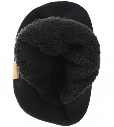 Skullies & Beanies 3 PCS Winter Beanie Hat Scarf Gloves Set- Knitted Hat Scarf Touch Screen Gloves for Men Women - Black - C6...