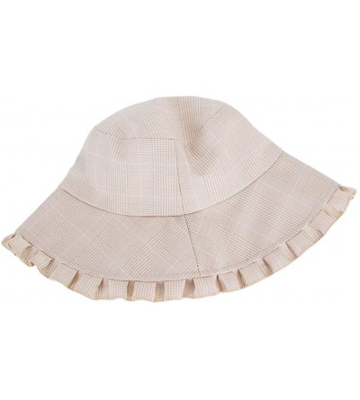 Bucket Hats Women Girls Cotton Leopard Print Reversible Bucket Hat Summer Double Sides Packable Hat for Outdoor Travel - CV18...