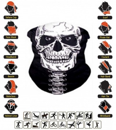 Headbands Multi Purpose Balaclava Motorcycling Activities - 9PCS.Skull - CT18TSMAZIX $20.38