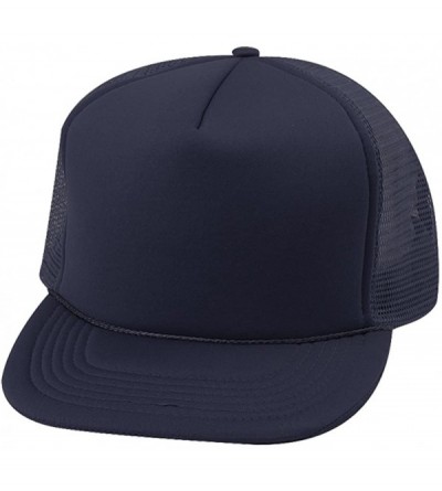 Baseball Caps Trucker SUMMER MESH CAP- Neon Orange - Navy - CP11CG3D71Z $11.30