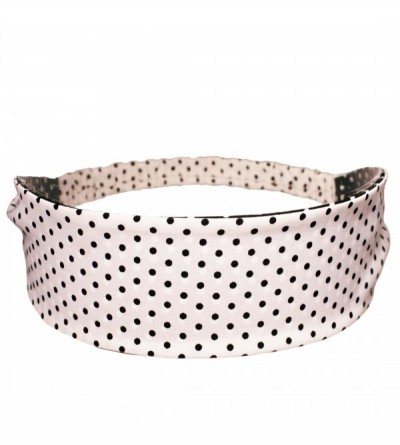 Headbands Fashionable Headband Headwrap Accessory - Black/White Polka Dot - C211VZ3PIEB $10.89