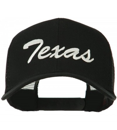 Baseball Caps Mid States Texas Embroidered Mesh Back Cap - Black - C911MJ3Q23H $20.16