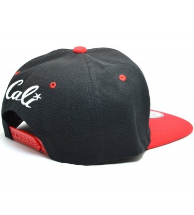 Baseball Caps Diamond Cali Bear Flat Hot Snapback Twill Bill Cap Baseball Hat AYO1090 - Black / Red - CA18C87LZSM $16.68