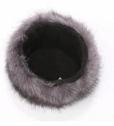 Bomber Hats Women Men Winter Fur Cossack Cap Thick Russian Hat Warm Soft Earmuff - H1-dark Grey - CV18HX44TXZ $28.38