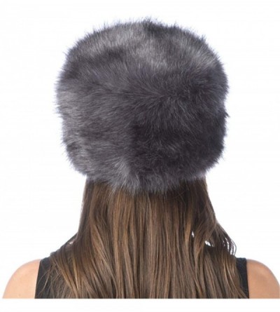 Bomber Hats Women Men Winter Fur Cossack Cap Thick Russian Hat Warm Soft Earmuff - H1-dark Grey - CV18HX44TXZ $28.38