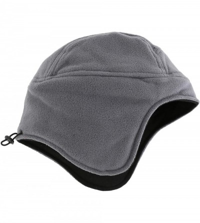 Skullies & Beanies Mens Womens Warm Fleece Beanie Earflap Winter Hat Outdoor Skull Caps - Light Gray - C218IU0Z6TW $9.25