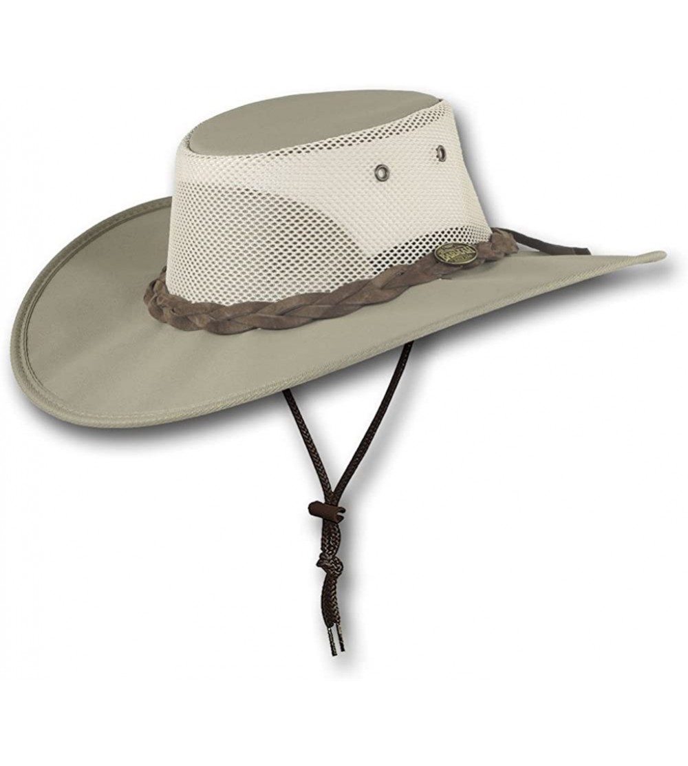 Sun Hats Wide Brim Canvas Cooler Hat - Item 1087 - Khaki - CL12N10JEH7 $39.18