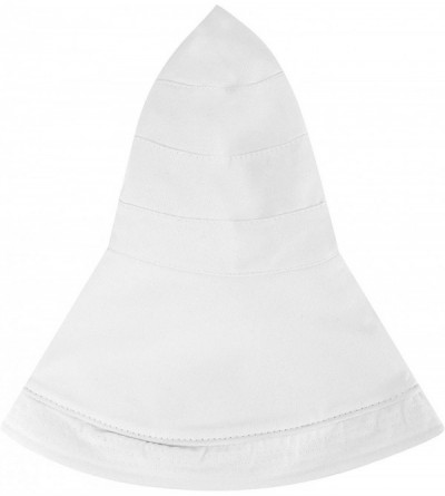 Sun Hats Women's Cotton Summer Beach Sun Hat with Wide Fold-Up Brim - C-white - CZ11KWCETLT $33.92
