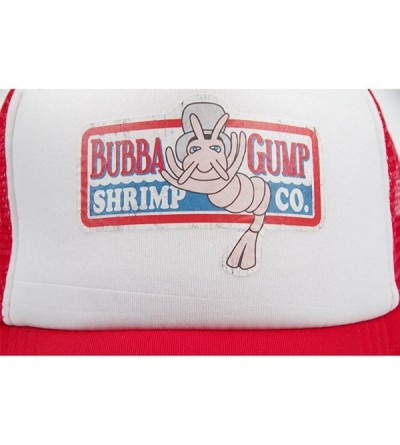 Baseball Caps Adult Gump Running Hat- Shrimp Mesh Baseball Trucker Cap- Cosplay Costumes - Orange-1 - CI18D03UGML $12.42