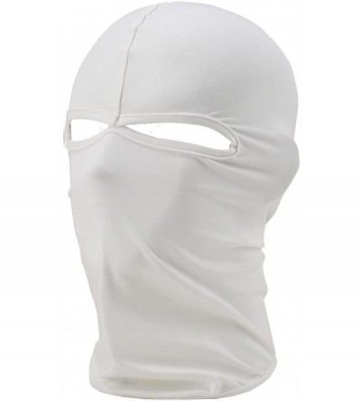 Balaclavas Cycling Sports Face Mask Cool Fashionable Ultra Thin Balaclava - White - CD11O3K06QD $22.80