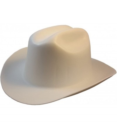 Cowboy Hats Western Cowboy Hard Hat with Ratchet Suspension - White - White - CQ12EULB51T $37.85