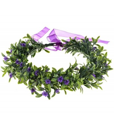 Headbands Christmas Flower Crown Vintage Nature Berries Festival Woodland Wedding Headband HD-02 - Y Purple Flower - CR18ENR2...