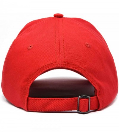 Baseball Caps Baseball Mom Women's Ball Cap Dad Hat for Women - Red - C018K32KZH0 $17.36