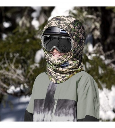 Balaclavas Team Hood Balaclava Face Mask- Dual Layer Cold Weather Headwear for Men and Women - Tie Dye Retro - CN18UWG5DEK $3...