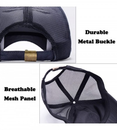 Baseball Caps Unisex Breathable Quick Dry Mesh Baseball Cap Running hat- L/XL - B-grey-m/L - C7183LWT0TC $8.93