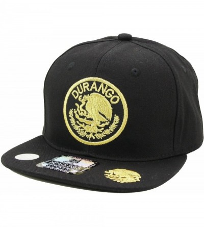 Baseball Caps Mexico State Coat of Arms Gold & Silver Logo Snapback Premium Hat - 7fc016_durango - C918QYQLUUR $8.75