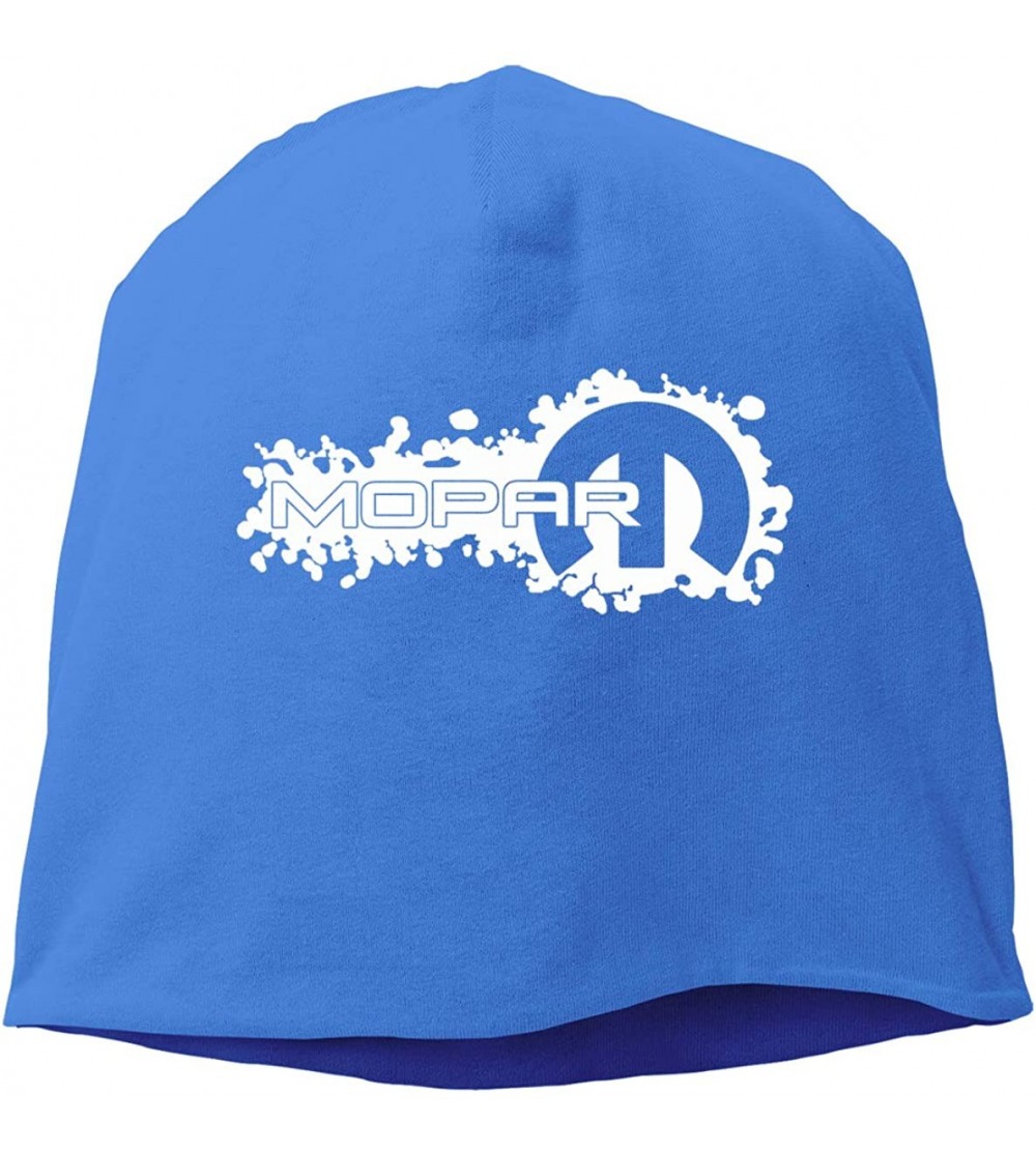 Skullies & Beanies M-opar Logo Beanie Hats Winter Outdoor Fashion Slouchy Warm Caps for Mens&Womens - Blue - CU18L0NT44X $14.09
