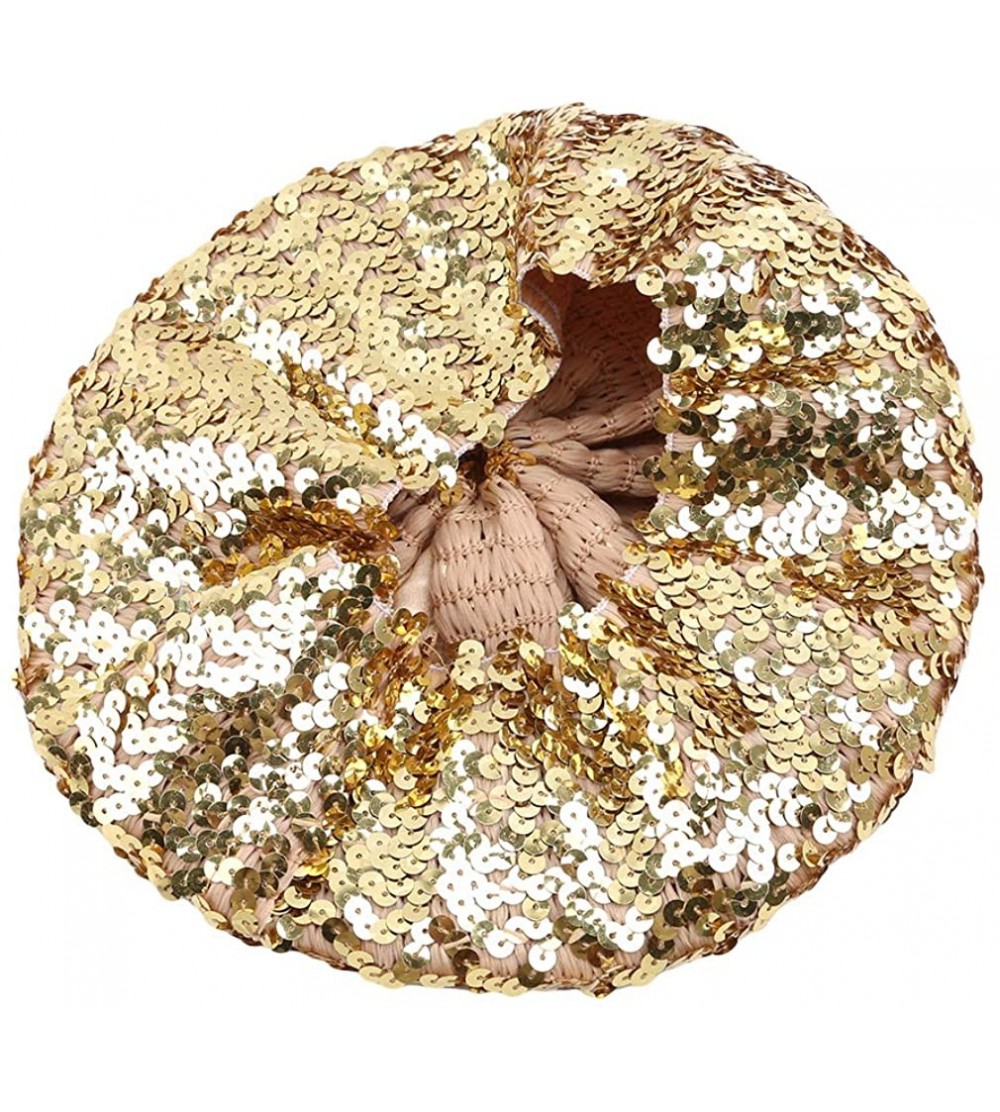 Berets Iumer Sequins Beret Hat Women Sparkly Beanie Cap Dancing Club Party Decor-Gold (Figure 8) - CB18OTZWG6U $16.55