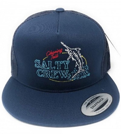 Baseball Caps Fresh Catch Trucker Hat - Navy - C618U3U3OWM $19.71