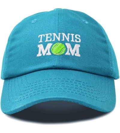 Baseball Caps Premium Cap Tennis Mom Hat for Women Hats and Caps - Teal - CX18IOOW8UW $10.74