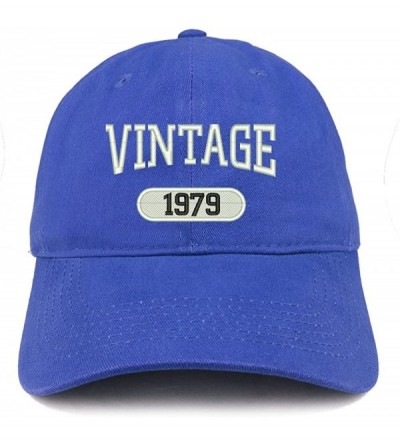 Baseball Caps Vintage 1979 Embroidered 41st Birthday Relaxed Fitting Cotton Cap - Royal - CE12O34N1UE $14.37