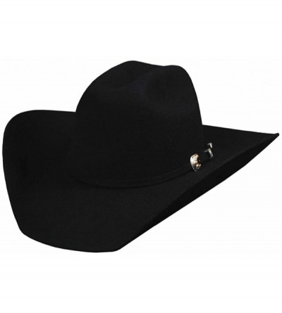 Cowboy Hats 7 5/8 Black Kingman" 4x Wool Western Hat - CA11CI4K3TB $42.07