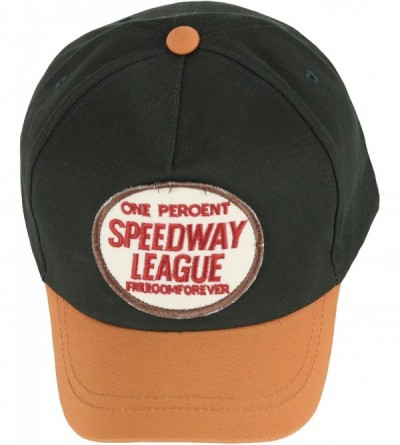 Baseball Caps New Speed Way League Patch Short Bill Design Ball Cap Baseball Hat Truckers - Green - C7182052YA5 $18.49