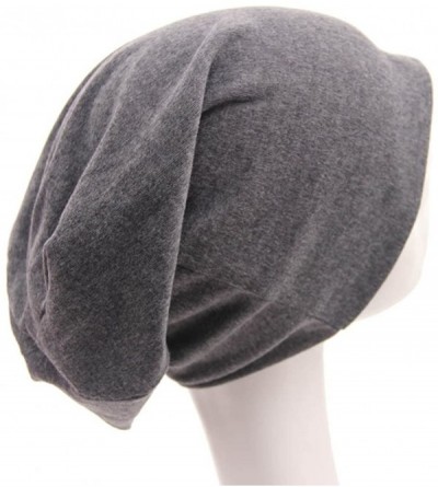 Skullies & Beanies Unisex Fashion Outdoor Sport Beanies Baggy Hippop Cotton Hat Skull Caps - H Blue - CF18659MOMQ $10.70