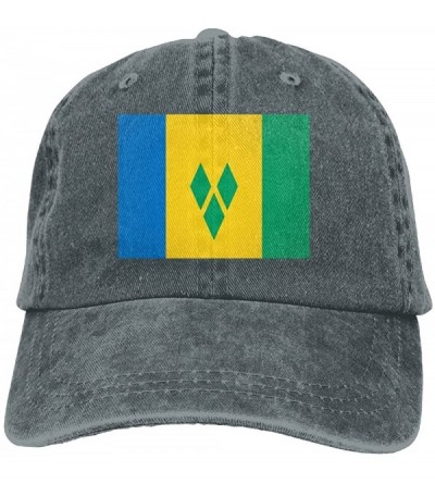 Baseball Caps Flag of Saint Vincent and The Grenadines Unisex Adult Baseball Hat Sports Outdoor Cowboy Cap - Asphalt - C2180A...