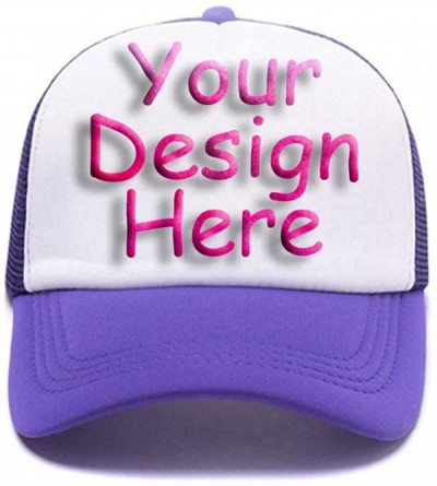 Baseball Caps Men Womens Custom Hat Graphic Fashion Trucker Hats Adjustable Baseball Cap. - Purple - CG18EAXUSNH $20.11