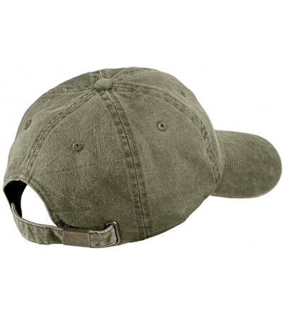 Baseball Caps Bad Hair Day Embroidered Pigment Dyed Low Profile Cap - Khaki - CD12GZC1R1T $21.30