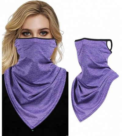 Balaclavas Fashion Bandanas 100% Cotton Paisley Print Head Wrap Scarf Wristband - Purple - CL1982AN5TU $8.87