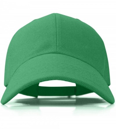 Baseball Caps Plain Baseball Cap Adjustable Men Women Unisex - Classic 6-Panel Hat - Outdoor Sports Wear - Green - CB18HDCSTU...