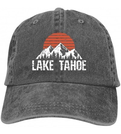 Baseball Caps Lake Tahoe Distressed Mountain Sun Unisex Vintage Adjustable Cotton Baseball Cap Denim Dad Hat Cowboy Hat - CK1...