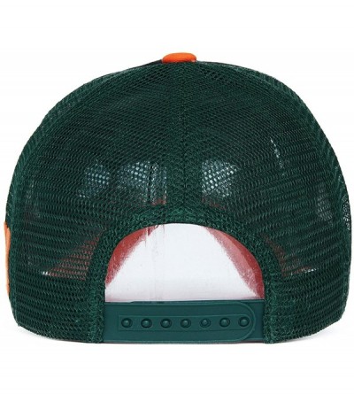 Baseball Caps Mesh Snapback Trucker Hat Structured Curved Brim Baseball Cap Dad Hat Embroidered - Green - CR11ZPM5G5T $13.54