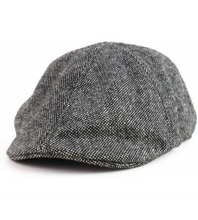 Newsboy Caps Melton Woven Wool Comfortable Fit Ivy Cap - Salt and Pepper - CO12MY2GN2J $44.20