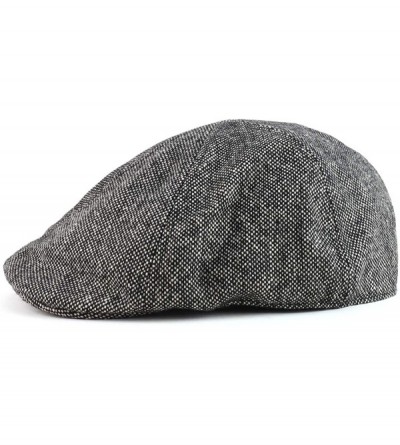 Newsboy Caps Melton Woven Wool Comfortable Fit Ivy Cap - Salt and Pepper - CO12MY2GN2J $23.29