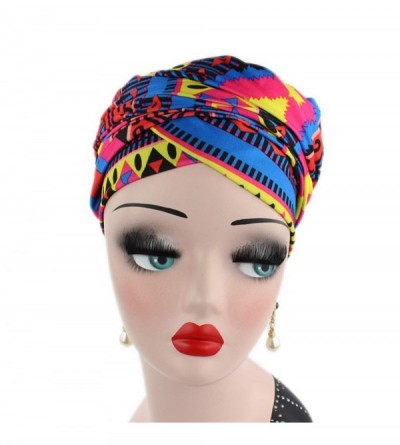 Headbands Easy Wearing African Head Wrap-Long Scarf Turban Shawl Hair Bohemian Headwrap - 001-Colour07 - CL18OX7T6H7 $13.78