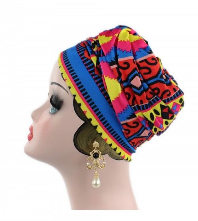 Headbands Easy Wearing African Head Wrap-Long Scarf Turban Shawl Hair Bohemian Headwrap - 001-Colour07 - CL18OX7T6H7 $13.78