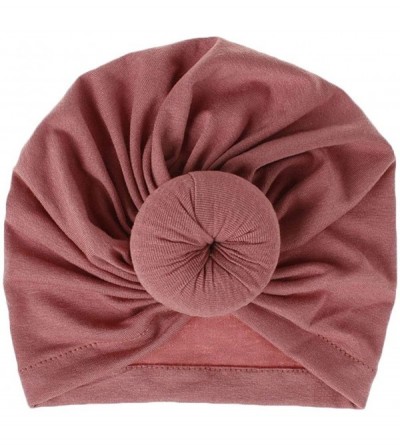 Skullies & Beanies Women's Autumn Winter Knotted Hat Wrap Cap India's Hat Turban Headwear - Z-black/Green/Cameo Brown - CU197...