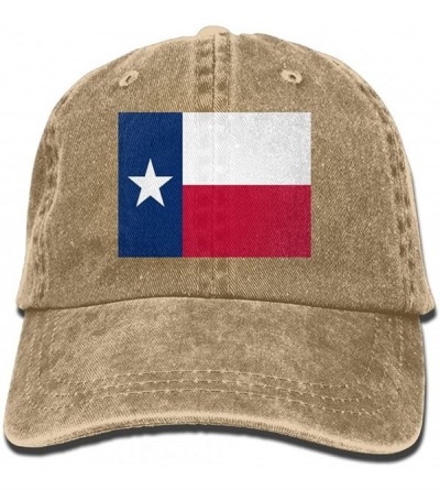 Baseball Caps LINGMEI Flag Of Texas Unisex Adult Denim Dad Baseball Hat Sports Outdoor Cowboy Cap For Men and Women - Natural...