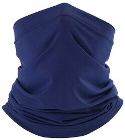 Balaclavas Summer Neck Gaiter Face Scarf/Neck Cover/Face Cover for Sun Protection Headwear Hear Warp - Dark Blue - CQ197T69A7...