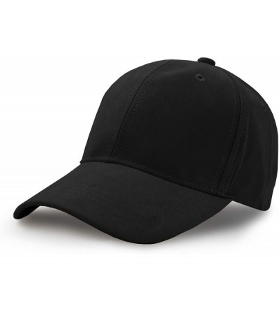 Baseball Caps Suede Baseball Cap- Unisex Faux Suede Leather Classic Adjustable Plain Hat Baseball Cap - Black - C8182XN77ZY $...