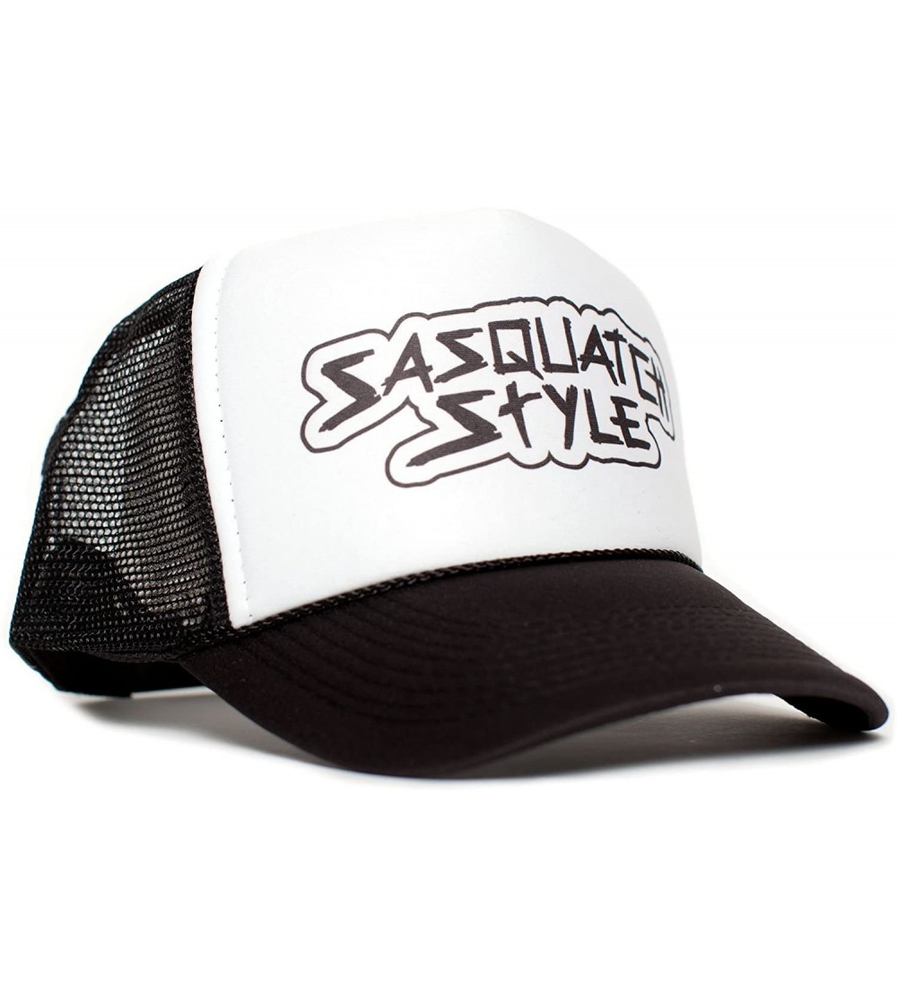 Baseball Caps Sasquatch Style Gone Squatchin Trucker hat One-Size Unisex Multi Color Selection (Black/White) - CR12OCUVD0R $1...