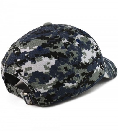 Baseball Caps The Future is Female Embroidered Low Profile Adjustable Cap Dad Hat - Navy Digital Camo - CX18TUE6YWW $17.94