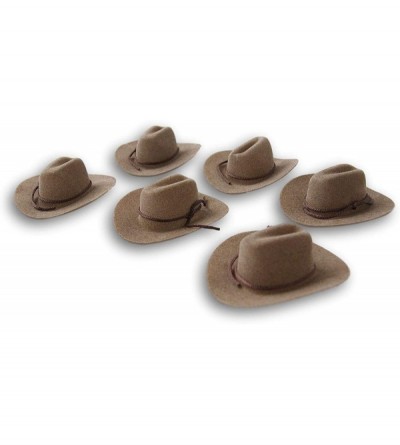 Cowboy Hats Craft Decor Set of Six (6) Miniature Felt Cowboy Hats for Crafts- Decorating & More - CY18IT228NW $37.38