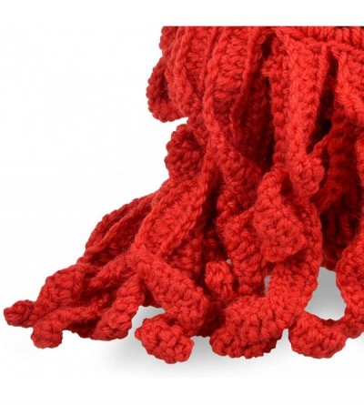 Skullies & Beanies Beard Hat Beanie Hat Knit Hat Winter Warm Octopus Hat Windproof Funny for Men & Women - Red - C3124RJEBFV ...