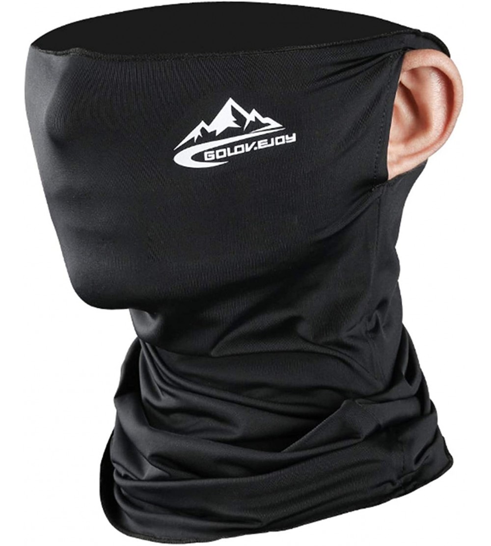 Balaclavas Cooling Ear Loops Neck Gaiter Bandana Mask Face Scarf Balaclava for Men & Women - 11-black - CX197NZE5QD $13.50